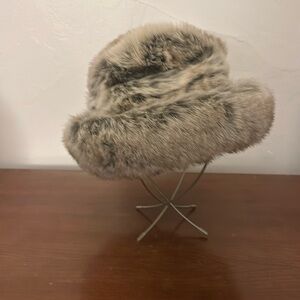 Cozy winter faux fur hat. Canadian made by Parkhurst